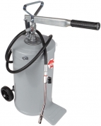 Pompa de gresare manuala cu rezervor de 16 Kg cu roti